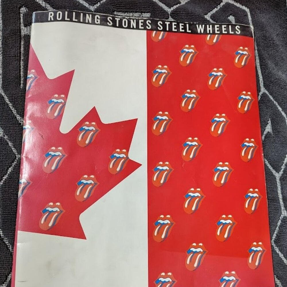 Vintage ROLLING STONES STEEL WHEELS- The Canadian Tour 1989 Concert Tour Program